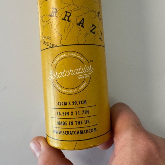 Luckies Scratch Map‎ | Scratch Off World Travel Poster | Detailed States - Picture 9 of 9